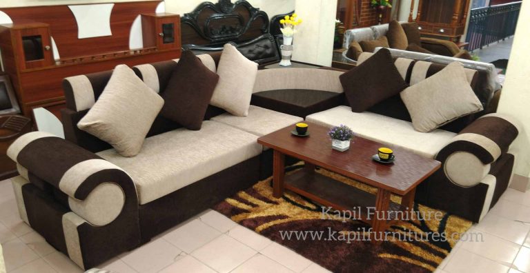sofa, couch, corner, l shaped, fiber, cloth, foam, stool, living room, sitting, guest, rest, interior, design, designer, home, decor, architecture, furniture